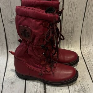 Coach Burgundy Winter Boots women’s size 5 fleece lined